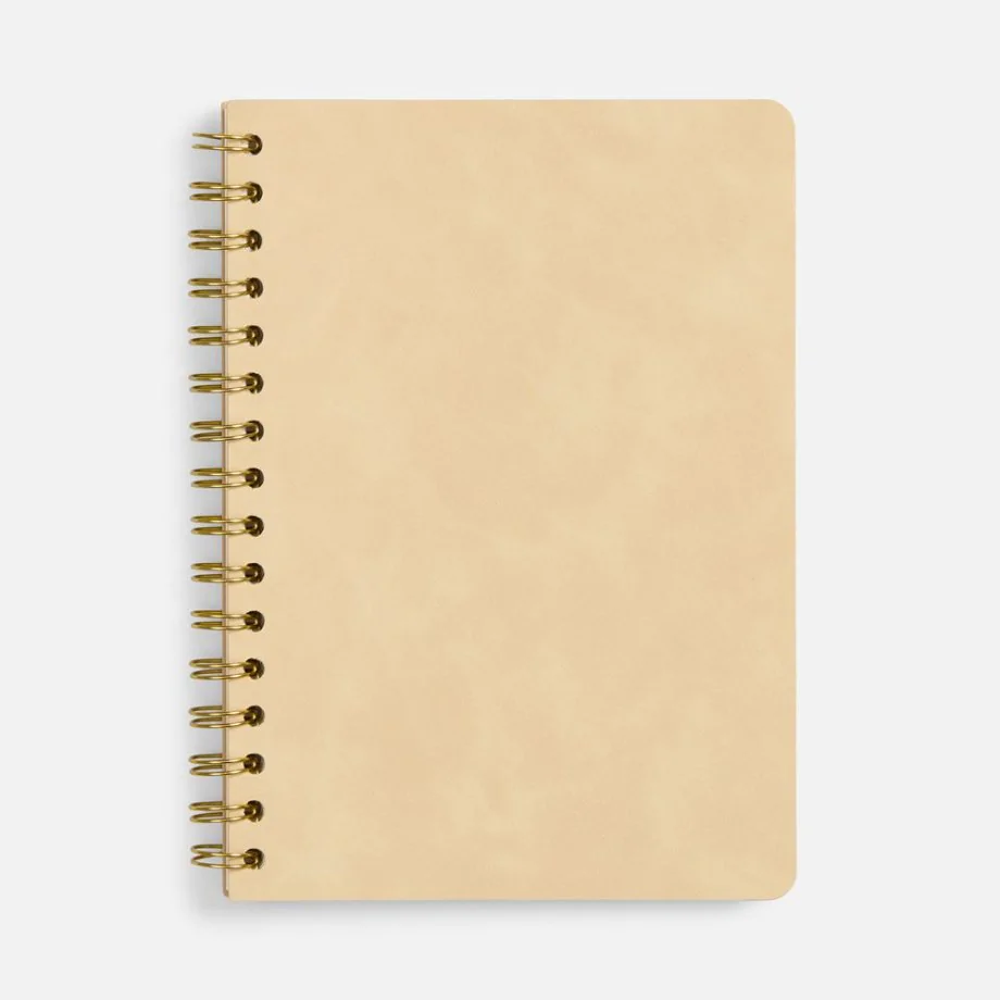 Ежедневник Spiral, недатированный, бежевый