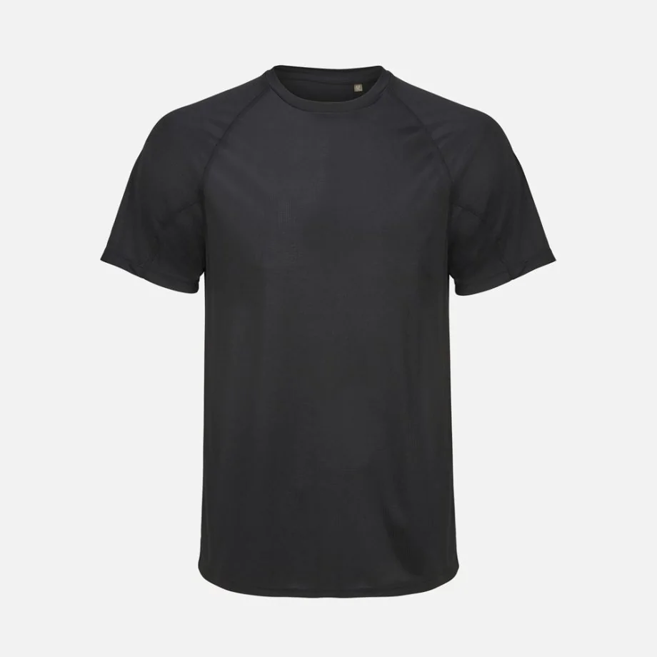 Футболка спортивная унисекс Vortex, черная