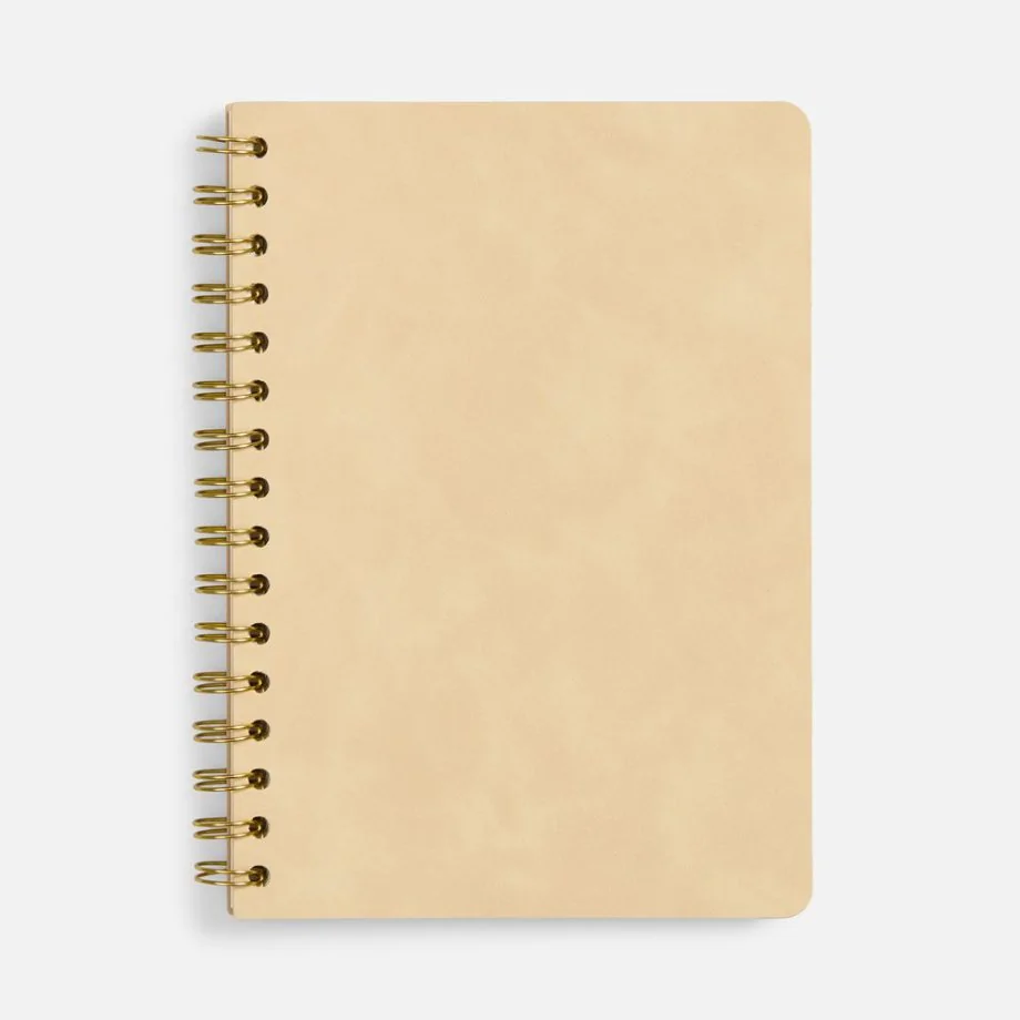 Ежедневник Spiral, недатированный, бежевый