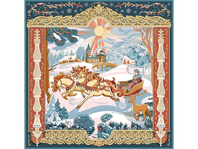 Платок «Русская зима»